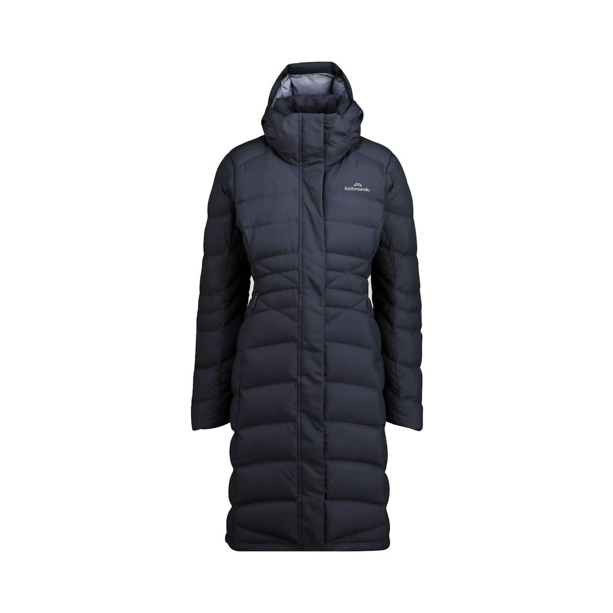 Kathmandu Women's Winterburn Longline Down Coat Taupe / X-Small-Taupe / Small-Taupe / Medium-Taupe / Large-Taupe / X-Large #- 53 Degrees North 