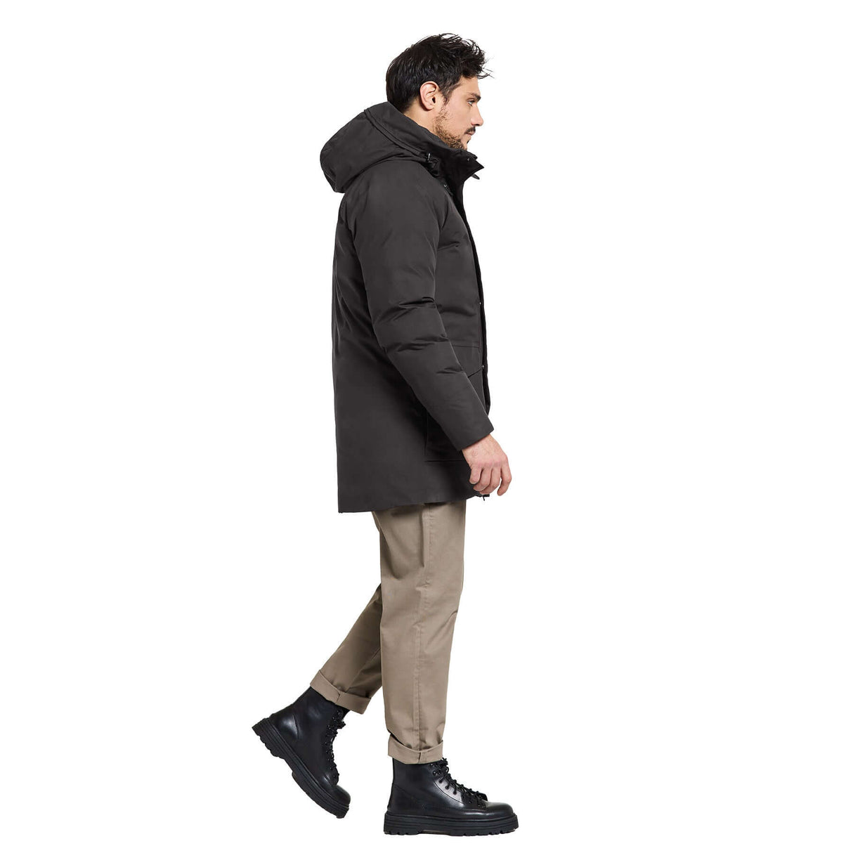 Didriksons Men's Akilles Parka Black / Small-Black / Medium-Black / Large-Black / X-Large-Black / XX-Large #- 53 Degrees North 