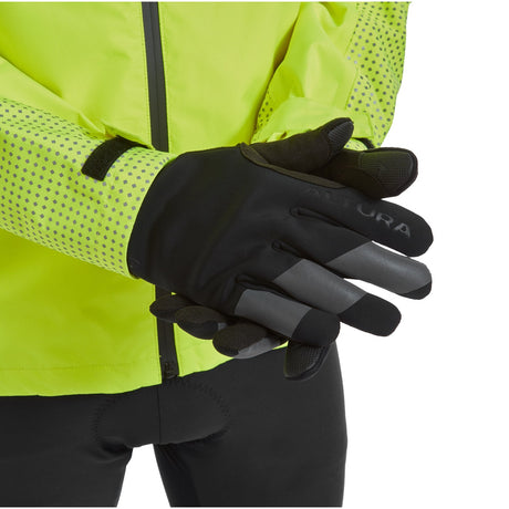 Altura NightVision Windproof Gloves Black worn - 53 Degrees North