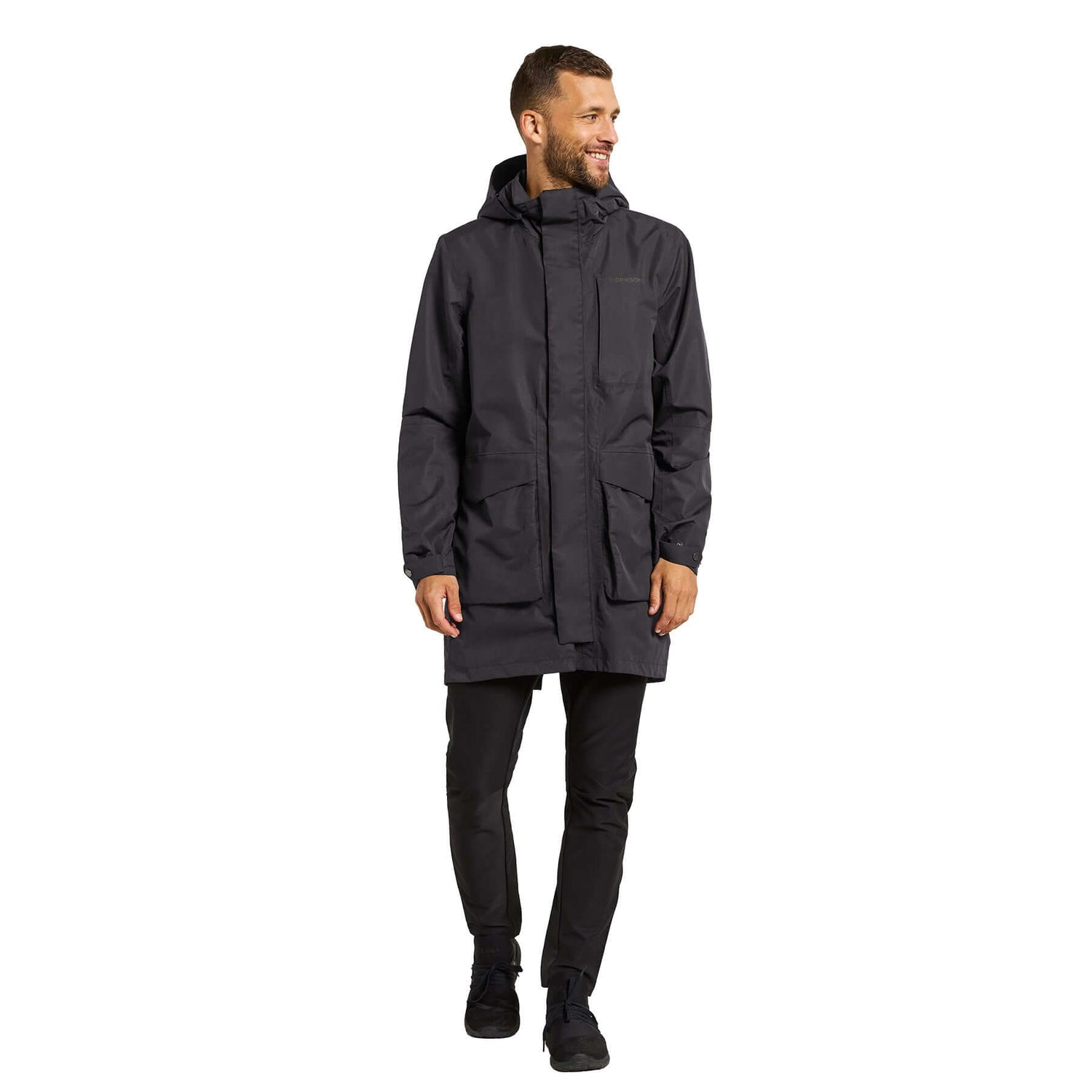 Didriksons Men's Waterproof Andreas Parka Black / Small-Black / Medium-Black / Large-Black / X-Large-Black / XX-Large #- 53 Degrees North 