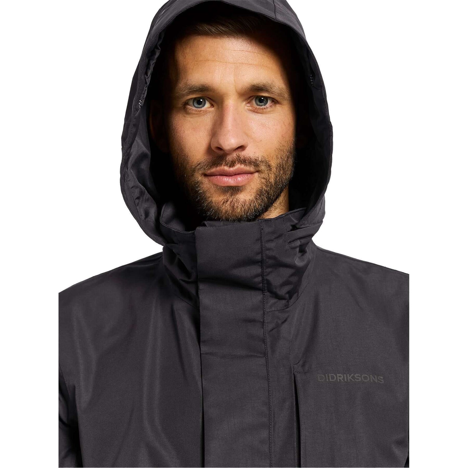 Didriksons Men's Waterproof Andreas Parka Black / Small-Black / Medium-Black / Large-Black / X-Large-Black / XX-Large #- 53 Degrees North 
