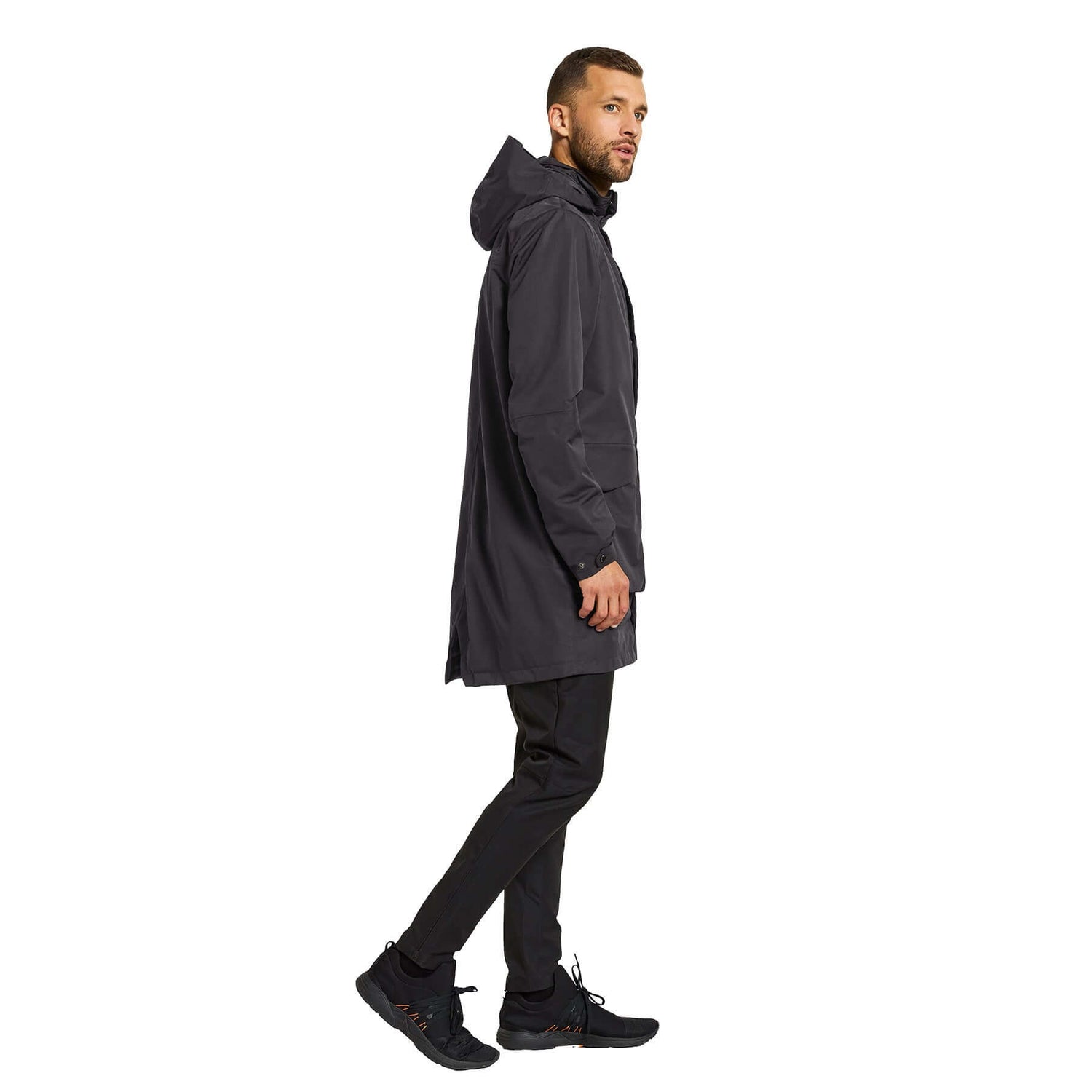 Didriksons Men's Waterproof Andreas Parka Black / Small-Black / Medium-Black / Large-Black / X-Large-Black / XX-Large #- 53 Degrees North 