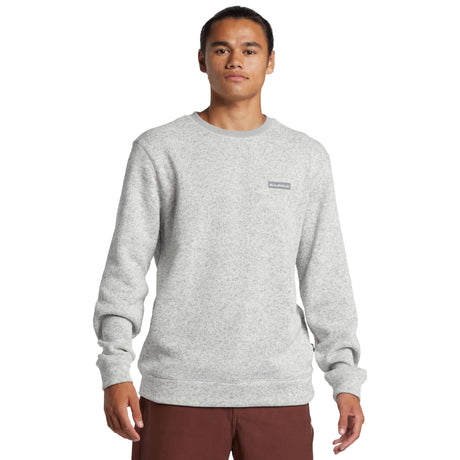 Quiksilver Men's Keller Crew Light Grey Heather / Small-Light Grey Heather / Medium-Light Grey Heather / Large-Light Grey Heather / X-Large-Light Grey Heather / XX-Large #- 53 Degrees North 