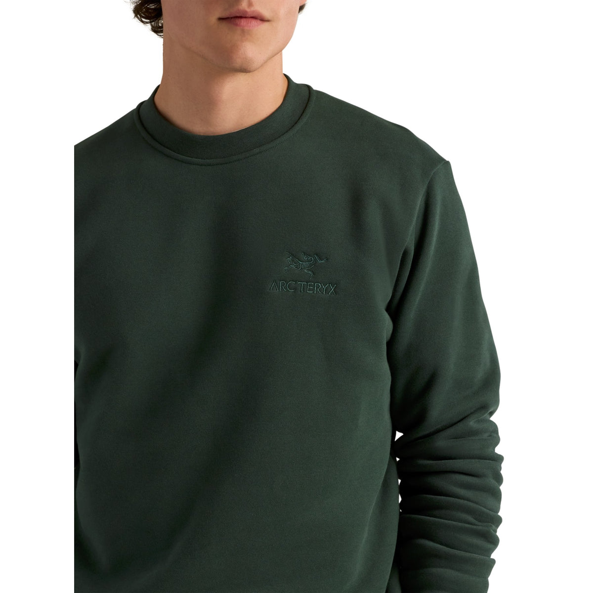 Arc'teryx Men's Emblem Fleece Crew Dark Jade - 53 Degrees North