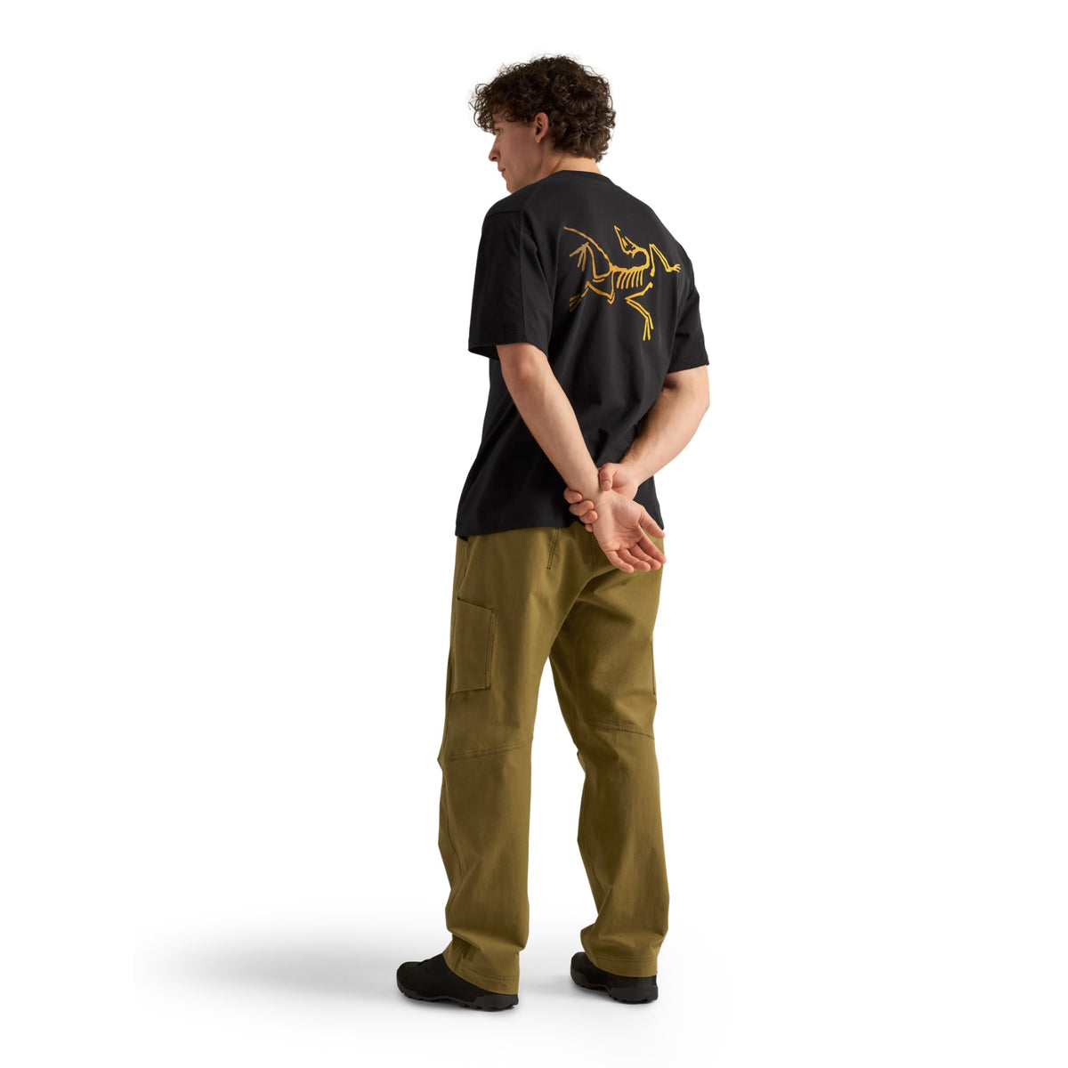 Arc'teryx Men's Kragg Cotton Logo Short Sleeve Tee 24K Black - 53 Degrees North