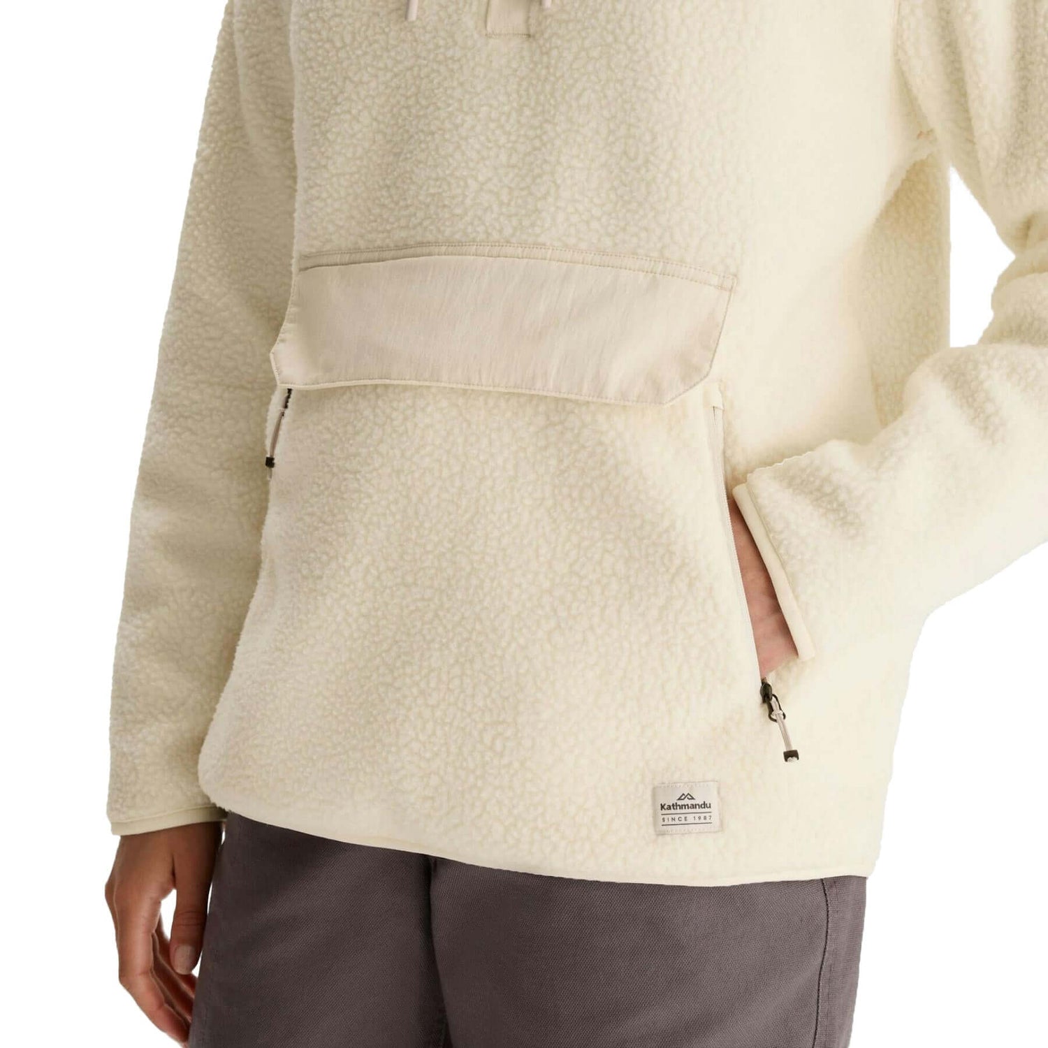 Kathmandu Women's Co-Z High Pile Hooded Pullover Natural / X-Small-Natural / Small-Natural / Medium-Natural / Large-Natural / X-Large #- 53 Degrees North 