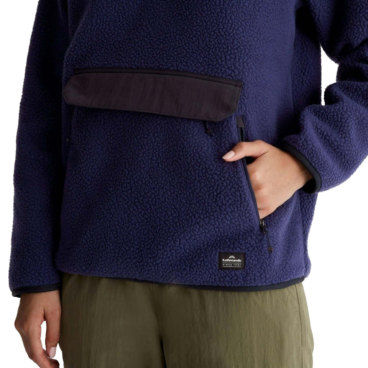 Kathmandu Women's Co-Z High Pile Hooded Pullover Natural / X-Small-Natural / Small-Natural / Medium-Natural / Large-Natural / X-Large #- 53 Degrees North 