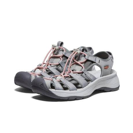 Keen Women's Astoria West Sandals Grey/Coral / 4-Grey/Coral / 5-Grey/Coral / 6-Grey/Coral / 7-Grey/Coral / 8 #- 53 Degrees North 