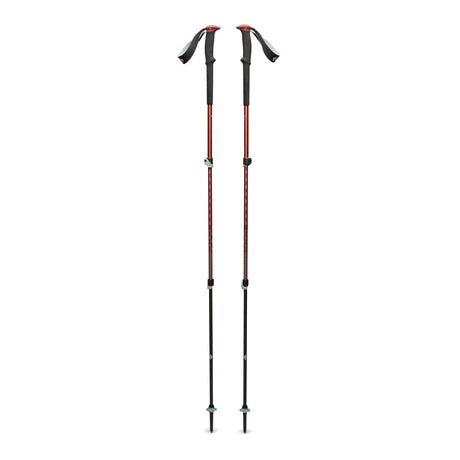 Black Diamond Trail Walking Poles Iron Red full length - 53 Degrees North