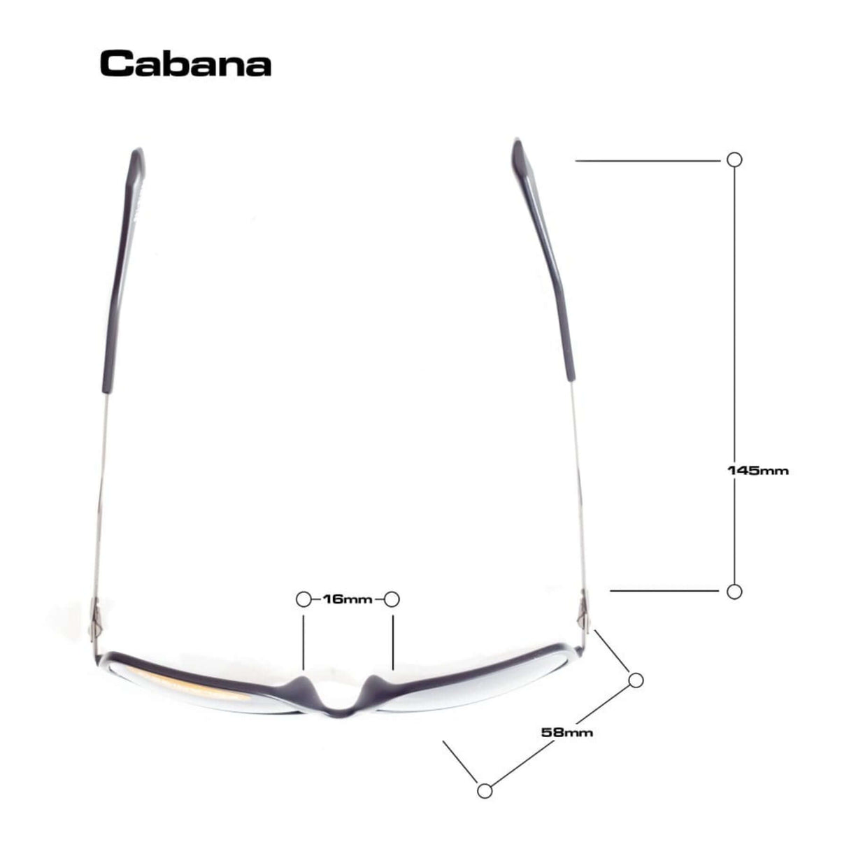 Bloc Cabana Blue Mirror Sunglasses Matt Black Gun Temple #- 53 Degrees North 