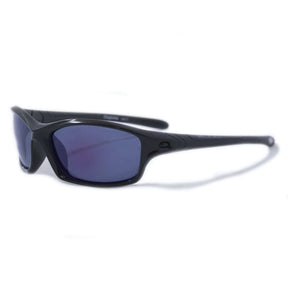 Bloc Daytona Blue Mirror Sunglasses Shiny Black #- 53 Degrees North 