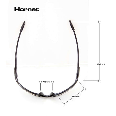 Bloc Hornet Polarised Grey Sunglasses Shiny Black #- 53 Degrees North 