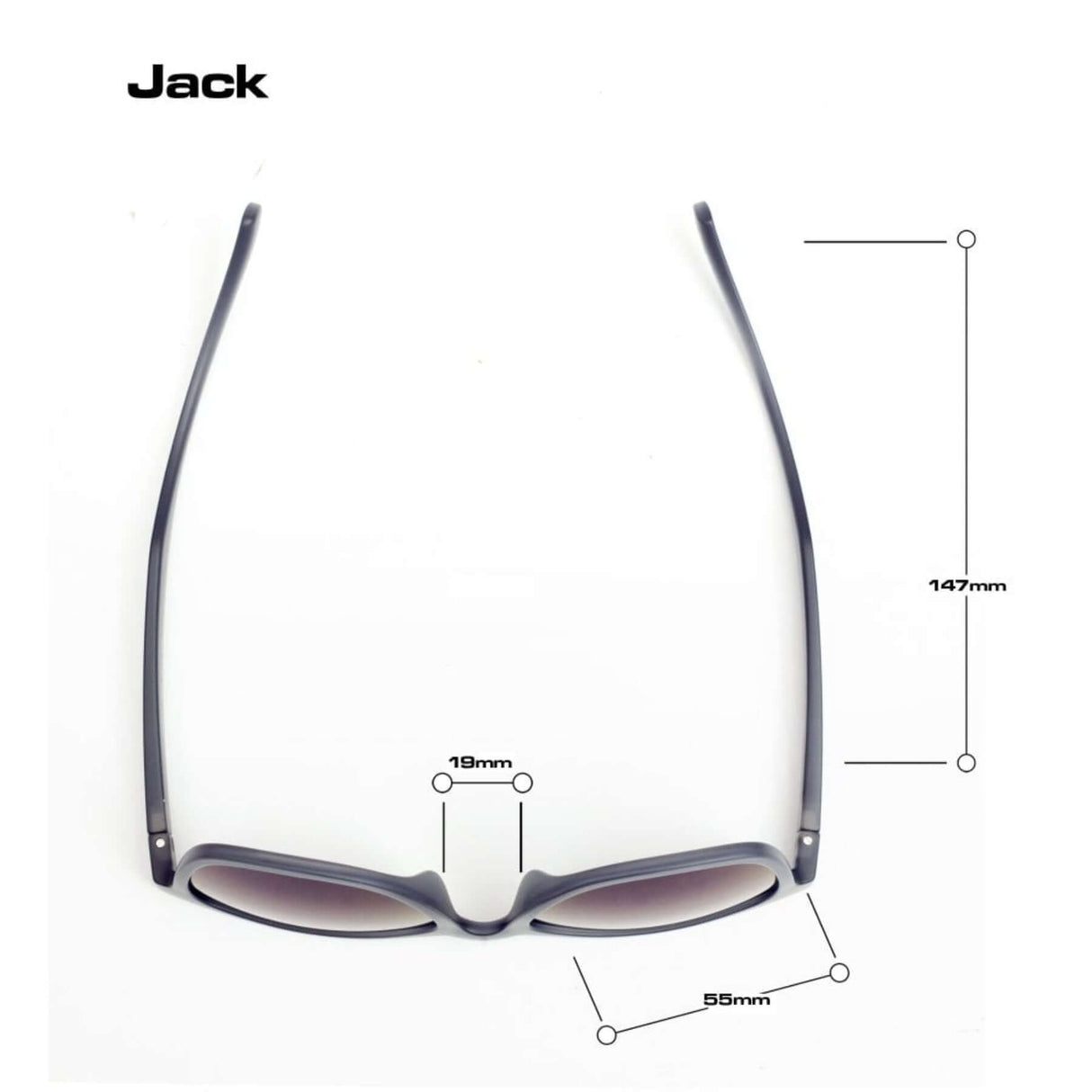 Bloc Jack Blue Mirror Sunglasses Matt Grey #- 53 Degrees North 