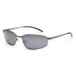 Bloc Square Polarised Grey Sunglasses Gun #- 53 Degrees North 