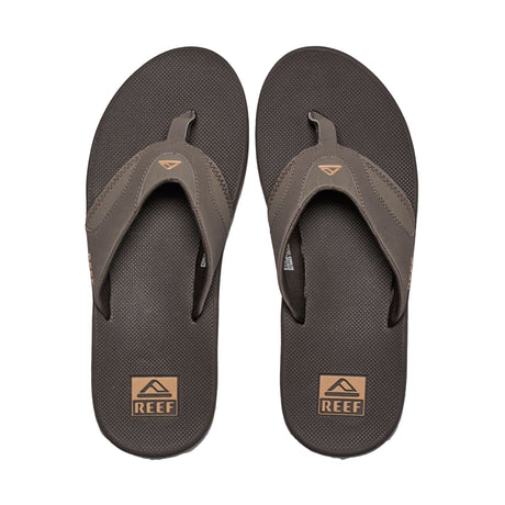 Reef Men's Fanning Flip Flops Black/Silver / 8-Black/Silver / 9-Black/Silver / 10-Black/Silver / 11-Black/Silver / 12 #- 53 Degrees North 