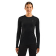 Odlo Women's Merino 160 Baselayer Top Crew Neck Black / X-Small-Black / Small-Black / Medium-Black / Large-Black / X-Large #- 53 Degrees North 