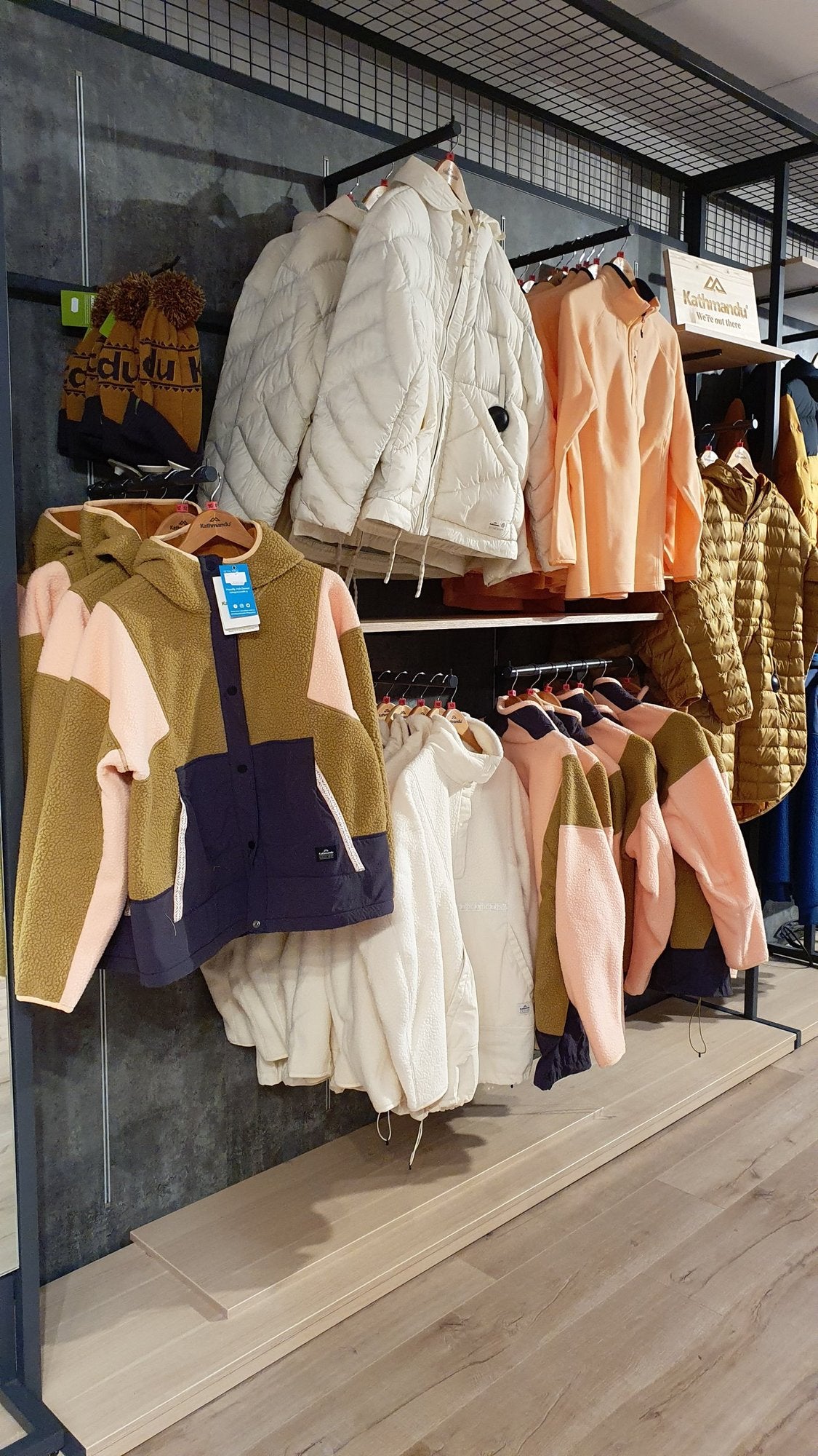 Kathmandu fleeces, down jackets and beanies at 53 Degrees North Carrickmines