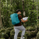 Cabin Zero Classic Cabin Backpack 44L Meadow Green-Lovestruck Pink-Infinity Blue-Sunny Day-Absolute Black #- 53 Degrees North 