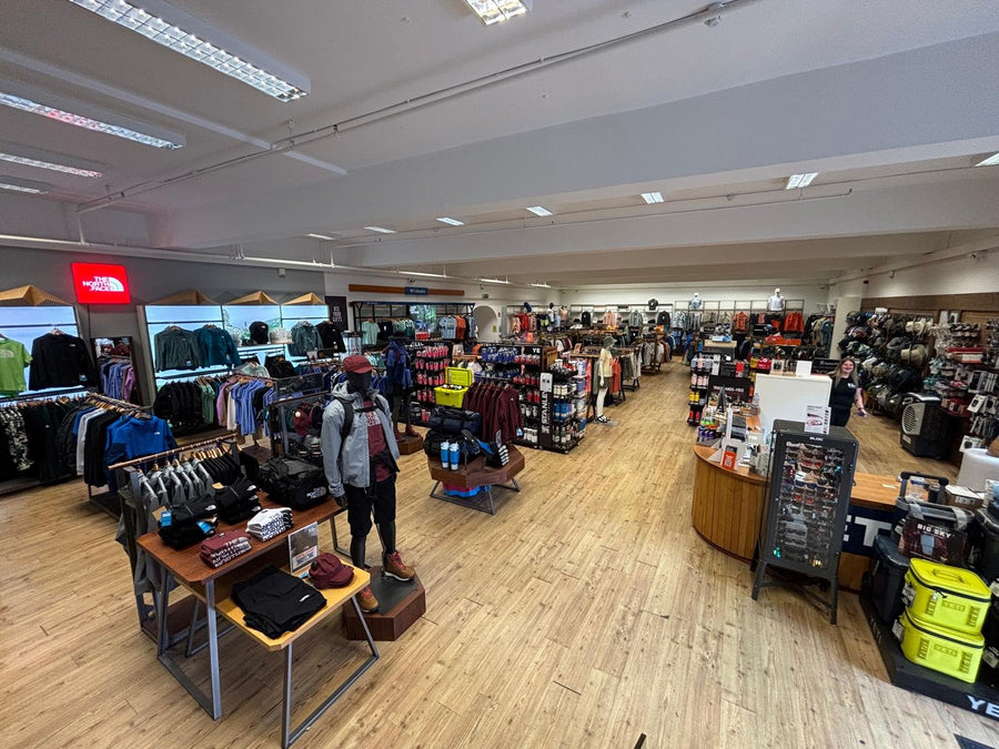 The counter and The North Face area at 53 Degrees North Cork