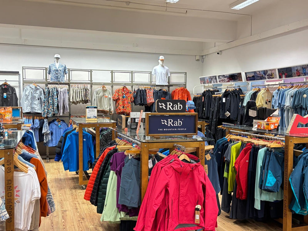 Rab jackets and outdoor clothing at 53 Degrees North Cork