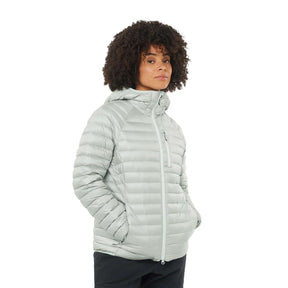 Salomon Women's Elixir Micro Down Hooded Jacket Misty Blue / X-Small-Misty Blue / Small-Misty Blue / Medium-Misty Blue / Large-Misty Blue / X-Large #- 53 Degrees North 