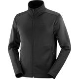 Salomon Men's Essential Midfleece Full Zip Jacket Deep Black / Small-Deep Black / Medium-Deep Black / Large-Deep Black / X-Large #- 53 Degrees North 