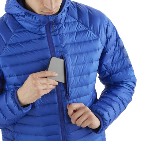 Salomon Men's Elixir Micro Down Hooded Jacket Deep Black / Small-Deep Black / Medium-Deep Black / Large-Deep Black / X-Large-Surf The Web / Small #- 53 Degrees North 