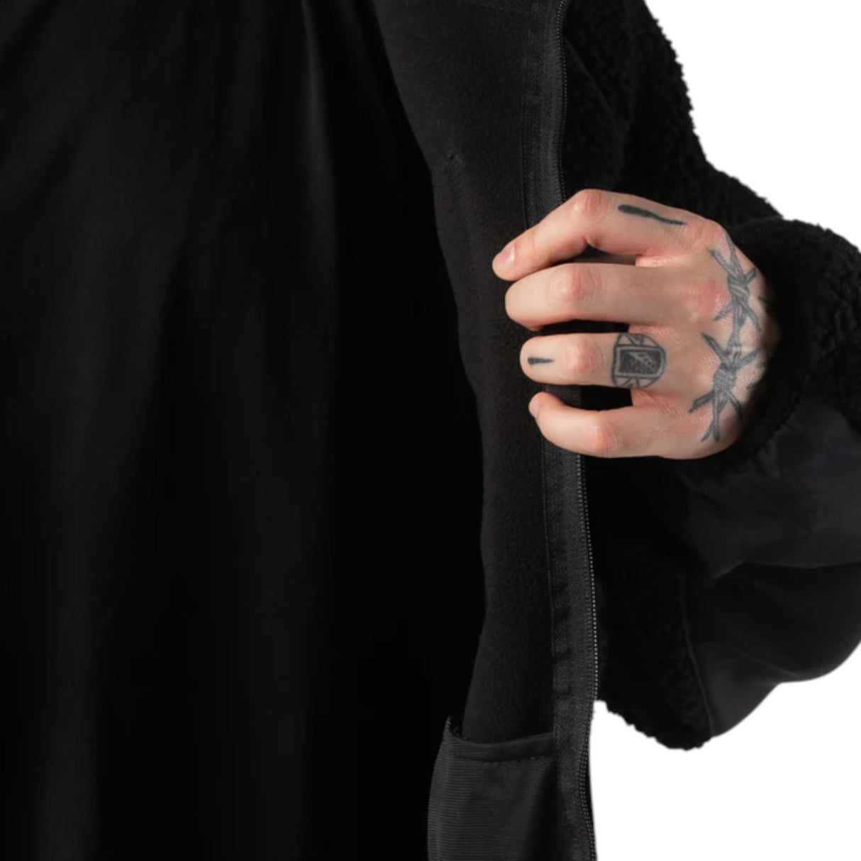 Dickies Men's Central High Pile Hooded Jacket Black / Small-Black / Medium-Black / Large-Black / X-Large #- 53 Degrees North 