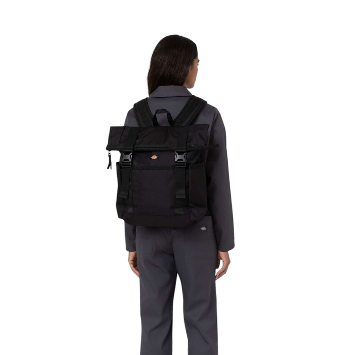 Dickies Ashville Roll Top Backpack Black #- 53 Degrees North 