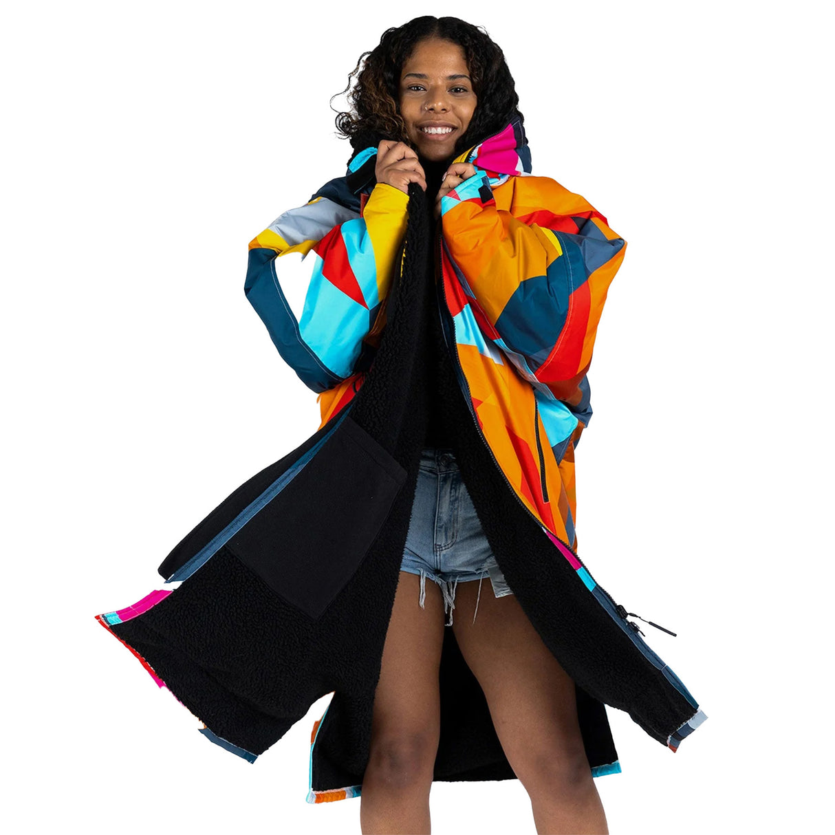 Dryrobe Advance Long Sleeve Changing Robe Black/Grey / X-Small-Black/Grey / Small-Black/Grey / Medium-Black/Grey / Large-Black/Camo Black / Small #- 53 Degrees North 