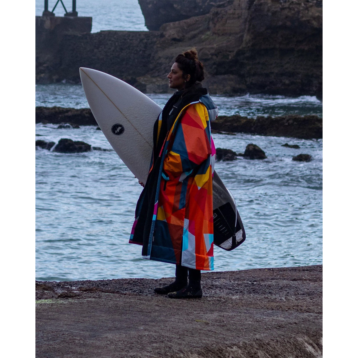 Dryrobe Advance Long Sleeve Changing Robe Black/Grey / X-Small-Black/Grey / Small-Black/Grey / Medium-Black/Grey / Large-Black/Camo Black / Small #- 53 Degrees North 