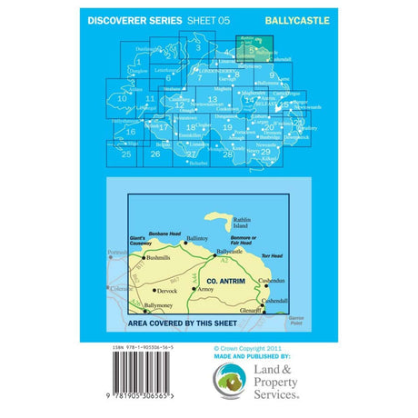 Ordnance Survey Discoverer Series 5 - Ballycastle Default Title #- 53 Degrees North 