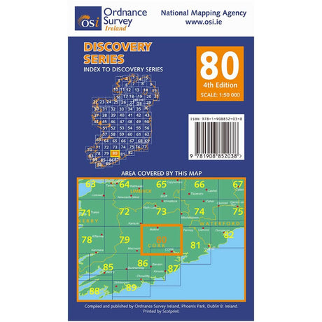 Ordnance Survey Discovery Series 80 - Cork Map Default Title #- 53 Degrees North 