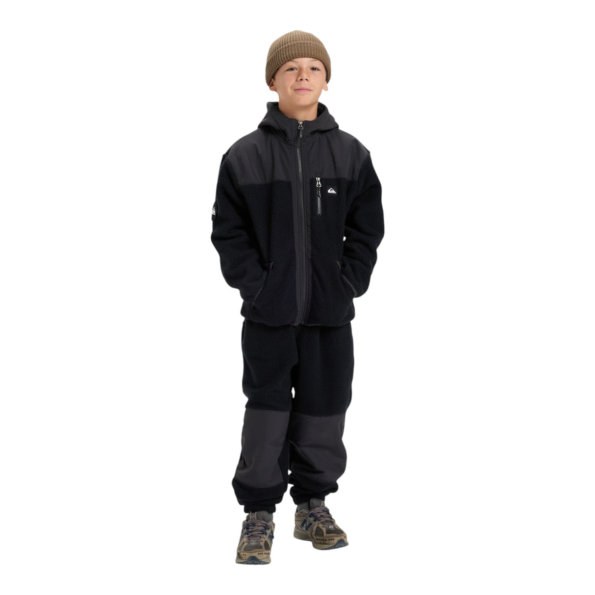 Quiksilver Boys' Back To S School Hood True Black / Age 7-8-True Black / Age 9-10-True Black / Age 11-12-True Black / Age 13-14-True Black / Age 15-16 #- 53 Degrees North 