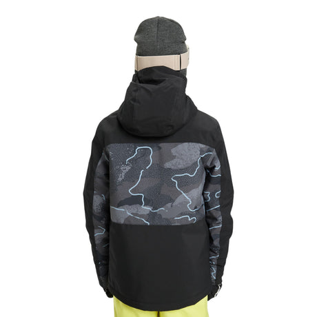 Quiksilver Boys' Side Hit Printed Ski Jacket Camostrokes True Black / Age 7-8-Camostrokes True Black / Age 9-10-Camostrokes True Black / Age 11-12-Camostrokes True Black / Age 13-14-Camostrokes True Black / Age 15-16 #- 53 Degrees North 