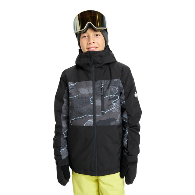 Quiksilver Boys' Side Hit Printed Ski Jacket Camostrokes True Black / Age 7-8-Camostrokes True Black / Age 9-10-Camostrokes True Black / Age 11-12-Camostrokes True Black / Age 13-14-Camostrokes True Black / Age 15-16 #- 53 Degrees North 