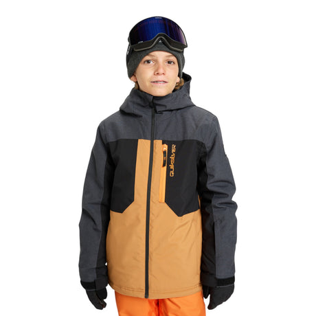 Quiksilver Boys' Dawson Ski Jacket True Black / Age 7-8-True Black / Age 9-10-True Black / Age 11-12-True Black / Age 13-14-True Black / Age 15-16 #- 53 Degrees North 
