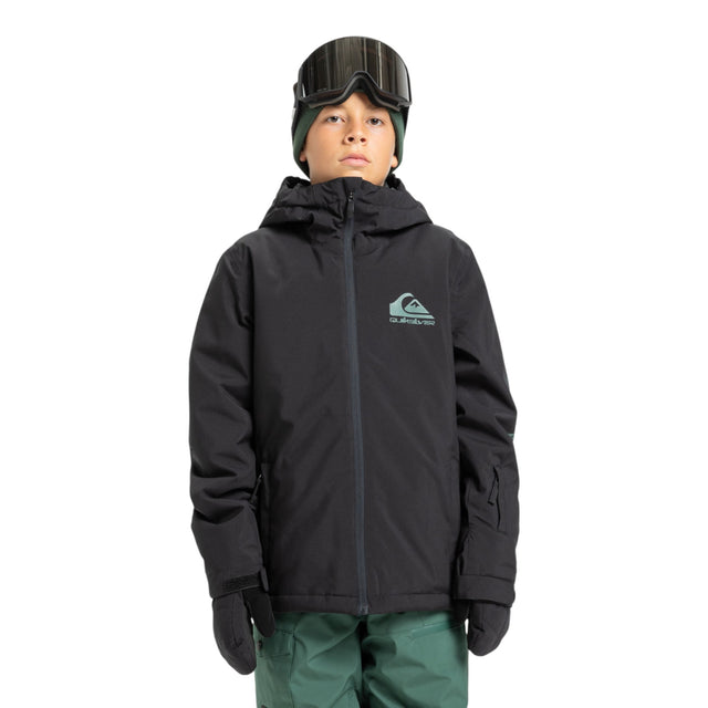 Quiksilver Boys' Mission Ski Jacket True Black / Age 7-8-True Black / Age 9-10-True Black / Age 11-12-True Black / Age 13-14-True Black / Age 15-16 #- 53 Degrees North 