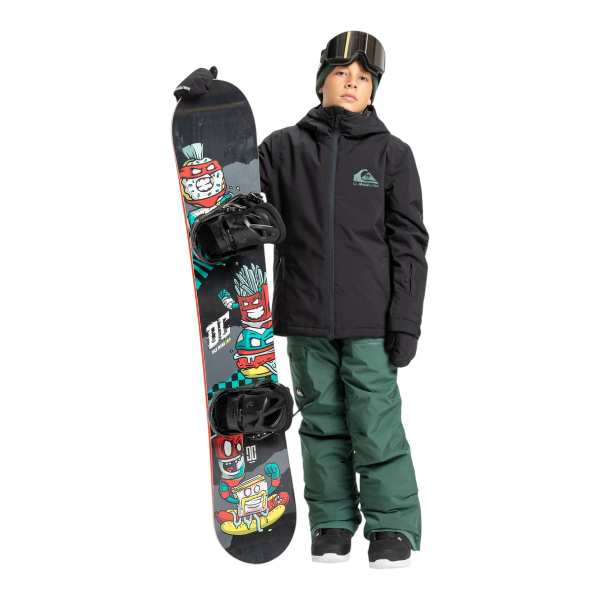 Quiksilver Boys' Mission Ski Jacket True Black / Age 7-8-True Black / Age 9-10-True Black / Age 11-12-True Black / Age 13-14-True Black / Age 15-16 #- 53 Degrees North 