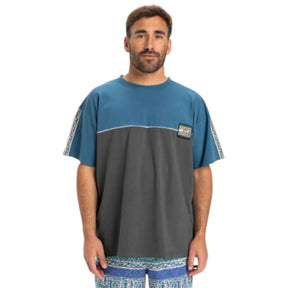 Quiksilver Men's Global Heat Colour Block T-Shirt Dark Shadow / Small-Dark Shadow / Medium-Dark Shadow / Large-Dark Shadow / X-Large #- 53 Degrees North 
