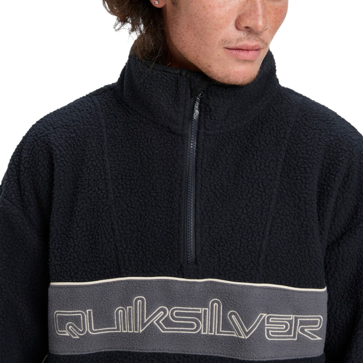 Quiksilver Men's Omni Sherpa Fleece True Black / Small-True Black / Medium-True Black / Large-True Black / X-Large #- 53 Degrees North 