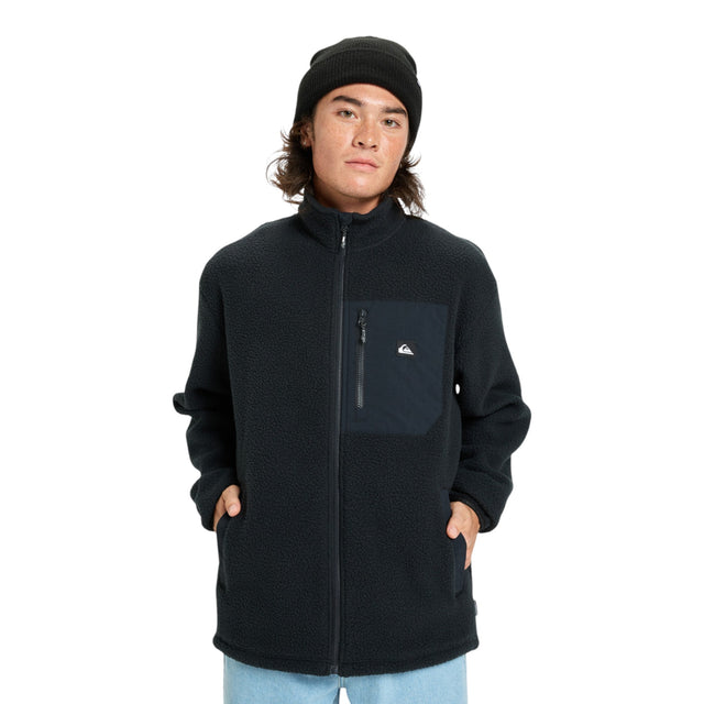 Quiksilver Men's Clean Coast Full Zip Fleece True Black / Small-True Black / Medium-True Black / Large-True Black / X-Large #- 53 Degrees North 