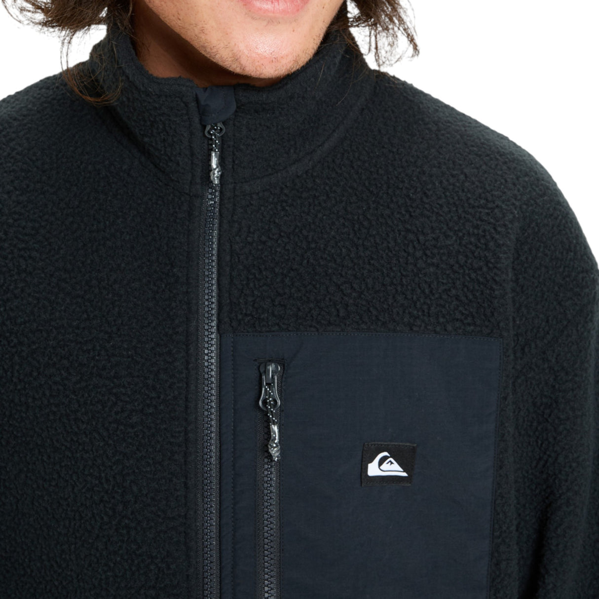 Quiksilver Men's Clean Coast Full Zip Fleece True Black / Small-True Black / Medium-True Black / Large-True Black / X-Large #- 53 Degrees North 