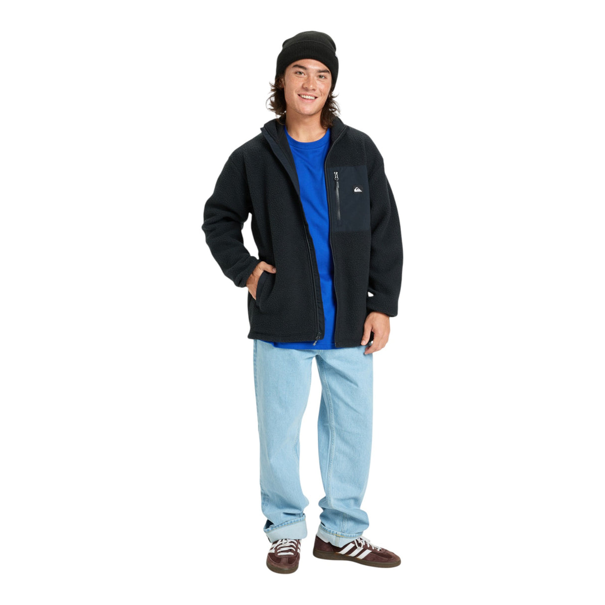 Quiksilver Men's Clean Coast Full Zip Fleece True Black / Small-True Black / Medium-True Black / Large-True Black / X-Large #- 53 Degrees North 