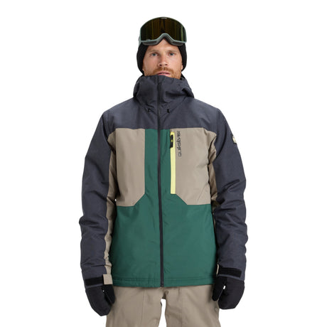 Quiksilver Men's Dawson Jacket True Black / Small-True Black / Medium-True Black / Large-True Black / X-Large-Trekking Green / Small #- 53 Degrees North 