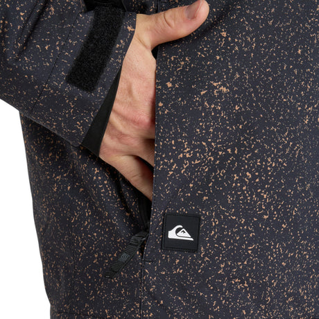 Quiksilver Men's Sycamore Printed Jacket Mountain Static True Black / Small-Mountain Static True Black / Medium-Mountain Static True Black / Large-Mountain Static True Black / X-Large #- 53 Degrees North 