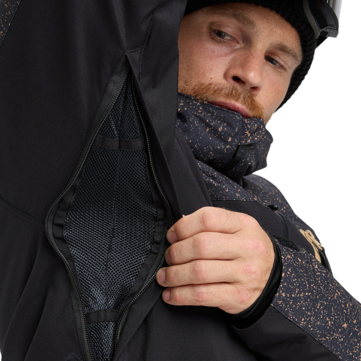 Quiksilver Men's Sycamore Printed Jacket Mountain Static True Black / Small-Mountain Static True Black / Medium-Mountain Static True Black / Large-Mountain Static True Black / X-Large #- 53 Degrees North 