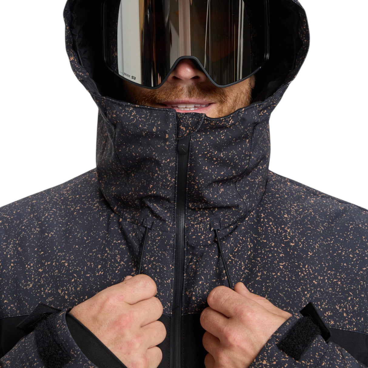 Quiksilver Men's Sycamore Printed Jacket Mountain Static True Black / Small-Mountain Static True Black / Medium-Mountain Static True Black / Large-Mountain Static True Black / X-Large #- 53 Degrees North 