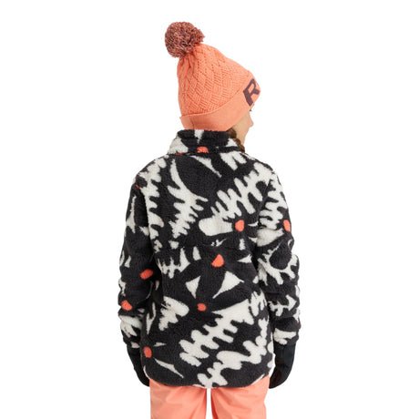 Roxy Girls' Alabama Fleece True Black Big Flower / Age 7-8-True Black Big Flower / Age 9-10-True Black Big Flower / Age 11-12-True Black Big Flower / Age 13-14-True Black Big Flower / Age 15-16 #- 53 Degrees North 