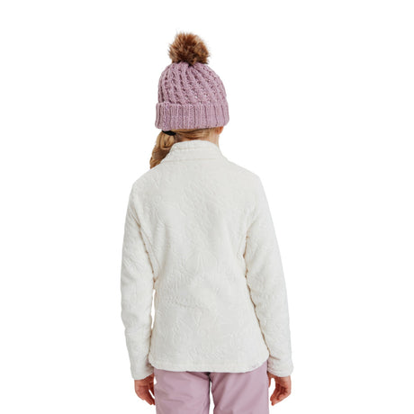 Roxy Girls' Igloo Fleece Whisper White Big Flower Emboss / Age 7-8-Whisper White Big Flower Emboss / Age 9-10-Whisper White Big Flower Emboss / Age 11-12-Whisper White Big Flower Emboss / Age 13-14-Whisper White Big Flower Emboss / Age 15-16 #- 53 Degrees North 